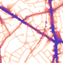 Daytime road noise heatmap for SE5 9LG