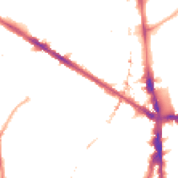 Night-time road noise heatmap for SE5 9LG