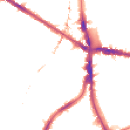 Night-time road noise heatmap for SE5 9NE