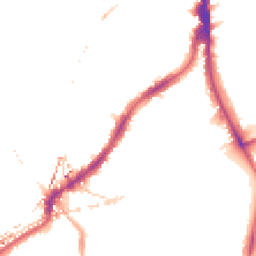 Night-time road noise heatmap for SE5 9NU