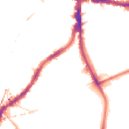 Night-time road noise heatmap for SE5 9RR
