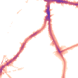 Night-time road noise heatmap for SE5 9RY