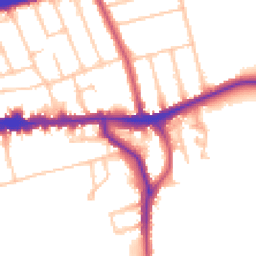 Daytime road noise heatmap for SE9 1AB
