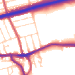 Daytime road noise heatmap for SE9 1AG