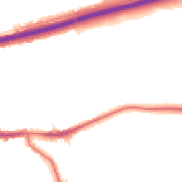 Night-time road noise heatmap for SE9 1AG