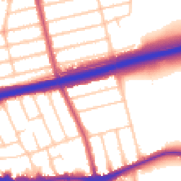 Daytime road noise heatmap for SE9 1AL