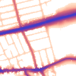 Daytime road noise heatmap for SE9 1AQ