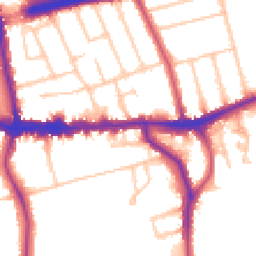 Daytime road noise heatmap for SE9 1BA
