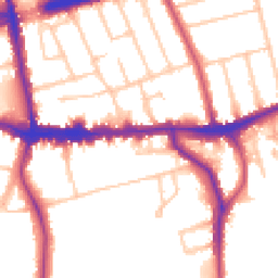 Daytime road noise heatmap for SE9 1BE