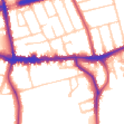 Daytime road noise heatmap for SE9 1BG