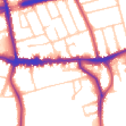 Daytime road noise heatmap for SE9 1BH