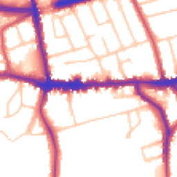 Daytime road noise heatmap for SE9 1BJ