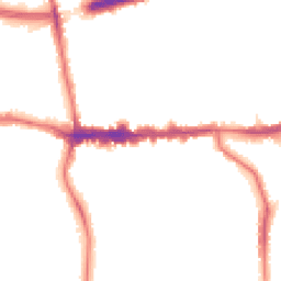 Night-time road noise heatmap for SE9 1BJ