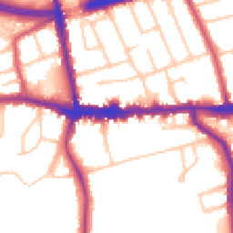 Daytime road noise heatmap for SE9 1BQ