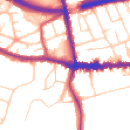 Daytime road noise heatmap for SE9 1BT