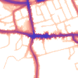 Daytime road noise heatmap for SE9 1BW