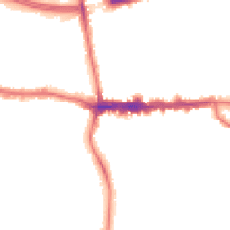 Night-time road noise heatmap for SE9 1BW