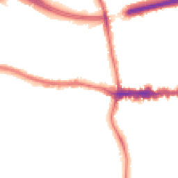 Night-time road noise heatmap for SE9 1DA
