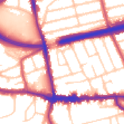 Daytime road noise heatmap for SE9 1DP