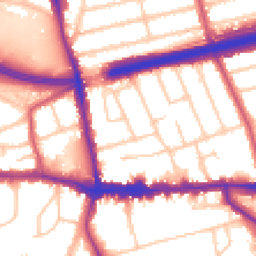 Daytime road noise heatmap for SE9 1DS