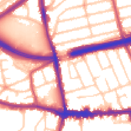 Daytime road noise heatmap for SE9 1DW