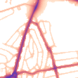 Daytime road noise heatmap for SE9 1EH