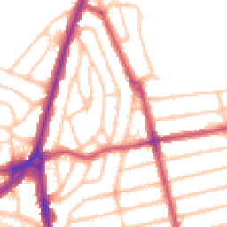 Daytime road noise heatmap for SE9 1EL