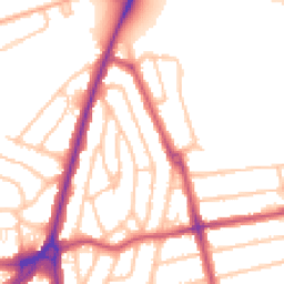 Daytime road noise heatmap for SE9 1EN