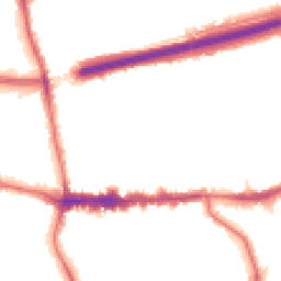 Night-time road noise heatmap for SE9 1HD