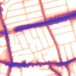 Daytime road noise heatmap for SE9 1HH