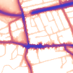 Daytime road noise heatmap for SE9 1HN
