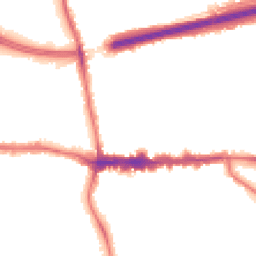 Night-time road noise heatmap for SE9 1HN