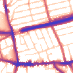 Daytime road noise heatmap for SE9 1HQ