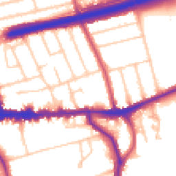 Daytime road noise heatmap for SE9 1HR
