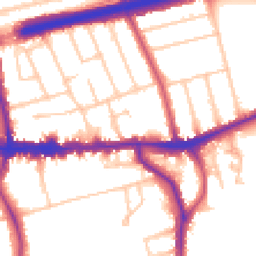 Daytime road noise heatmap for SE9 1HT