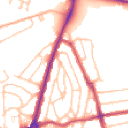 Daytime road noise heatmap for SE9 1JS