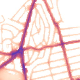 Daytime road noise heatmap for SE9 1LE