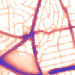 Daytime road noise heatmap for SE9 1LP