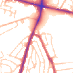 Daytime road noise heatmap for SE9 1NB