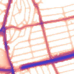 Daytime road noise heatmap for SE9 1QQ