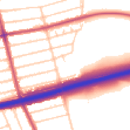 Daytime road noise heatmap for SE9 1QR