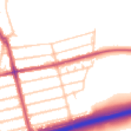 Daytime road noise heatmap for SE9 1RG