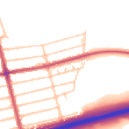 Daytime road noise heatmap for SE9 1RQ