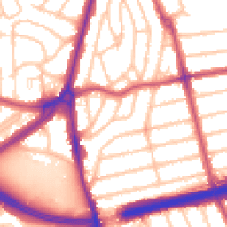 Daytime road noise heatmap for SE9 1SN
