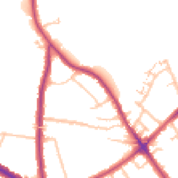 Daytime road noise heatmap for SE9 2AH