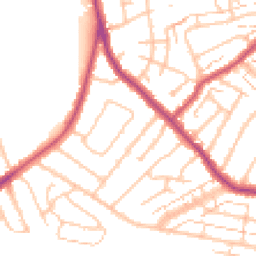 Daytime road noise heatmap for SE9 2AY