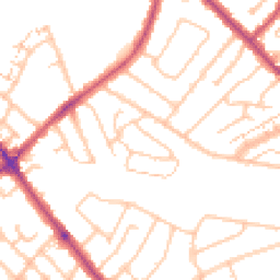 Daytime road noise heatmap for SE9 2DH