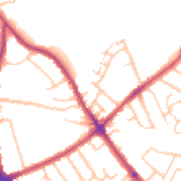 Daytime road noise heatmap for SE9 2DT