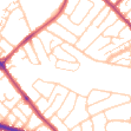 Daytime road noise heatmap for SE9 2HH