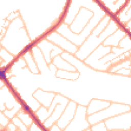 Daytime road noise heatmap for SE9 2HJ